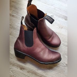 Womens Copper Brown/Bronze Heeled Blundstone Boots